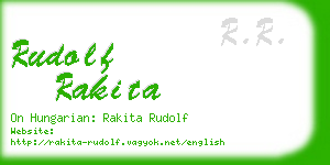 rudolf rakita business card